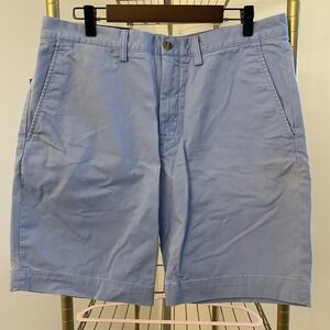 Polo Ralph Lauren Stretch Chino Shorts Mens 32 Classic Fit Blue Golf Pony Logo
